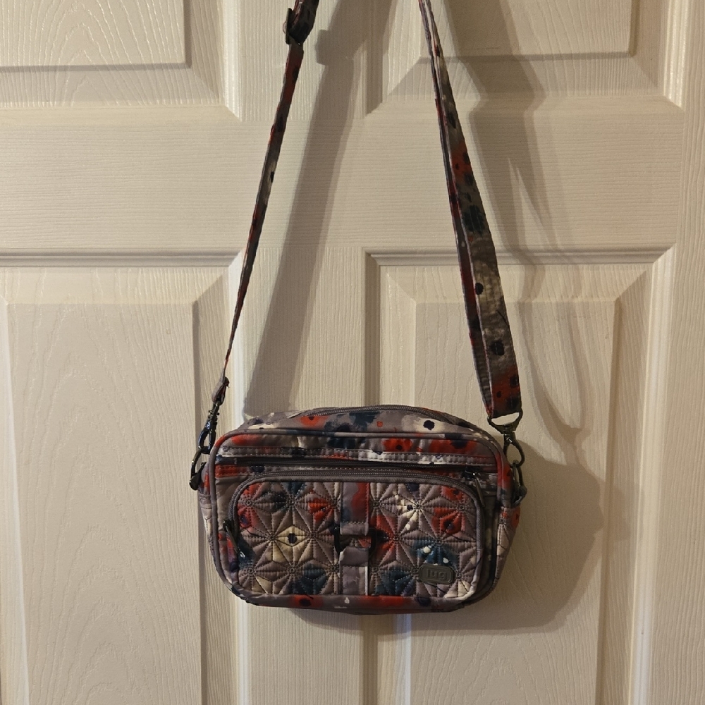 Lug Red and Blue Crossbody Bag